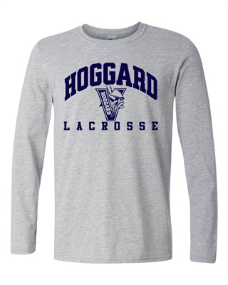 Hoggard Lacrosse Sport Grey Long Sleeved Soft Cotton T-Shirt - Order due date  Thursday, February 29, 2024